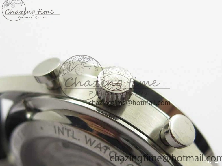 MIROTIME 0520 Elegant Portuguese IW371615 ZF 1:1 Best Edition SS Green Dial on Black Leather Strap A96355 V 7081